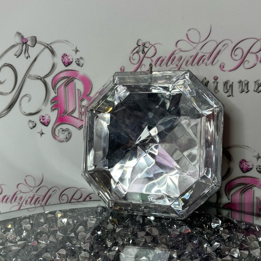 Ornament jewel 💎 Clear Crystal Octagon Pendant decor home Christmas